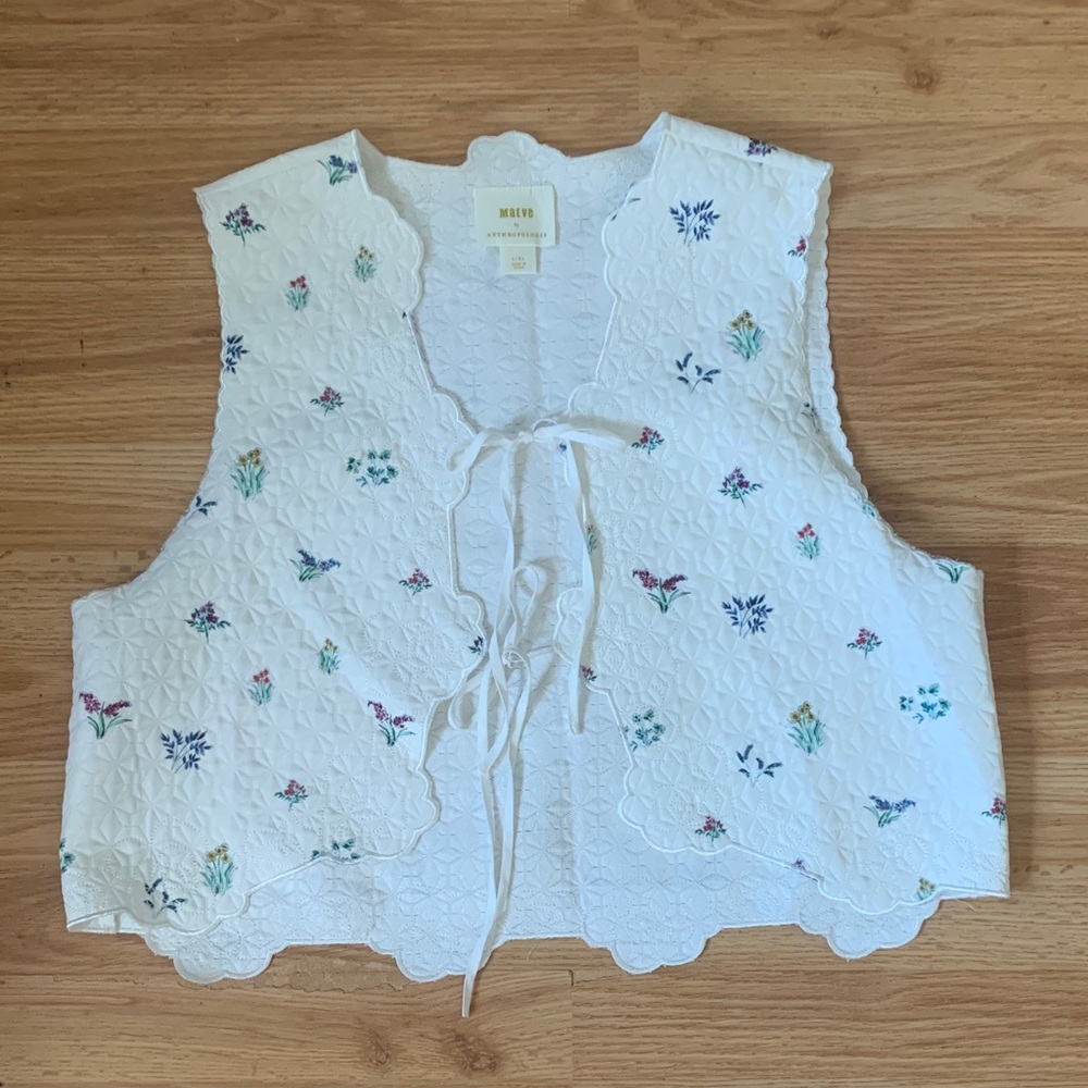 Maeve Quilted Tie Vest